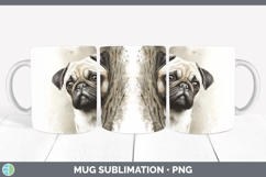 GorgeousDogs 02 Tree Peek Mug Wrap design.
