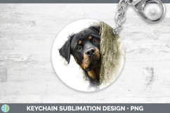 GorgeousDogs 02 Tree Peek Keychain design.