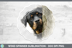 GorgeousDogs 02 Tree Peek Wind Spinner design.