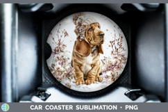 GorgeousDogs 02 Winter Knit Hat Car Coaster design.