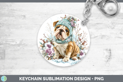 GorgeousDogs 02 Winter Knit Hat Keychain design.