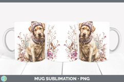 GorgeousDogs 02 Winter Knit Hat Mug Wrap design.
