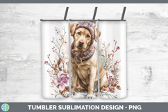 GorgeousDogs 02 Winter Knit Hat Tumbler design.