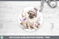 GorgeousDogs 02 Winter Knit Hat Keychain design.