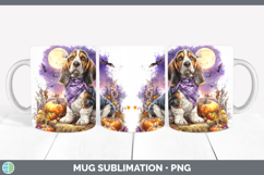 GorgeousDogs 03 Bandana Halloween Mug Wrap design.