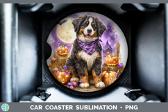 GorgeousDogs 03 Bandana Halloween Car Coaster design.