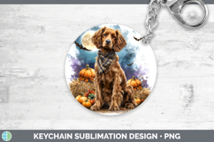 GorgeousDogs 03 Bandana Halloween Keychain design.