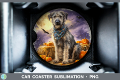 GorgeousDogs 03 Bandana Halloween Car Coaster design.