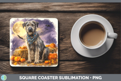 GorgeousDogs 03 Bandana Halloween Square Coaster design.