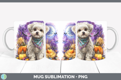 GorgeousDogs 03 Bandana Halloween Mug Wrap design.
