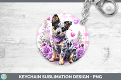 GorgeousDogs 03 Checker Valentine Keychain design.