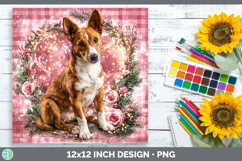 GorgeousDogs 03 Checker Valentine Paper Backgrounds design.