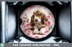 GorgeousDogs 03 Checker Valentine Car Coaster design.