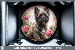GorgeousDogs 03 Checker Valentine Car Coaster design.