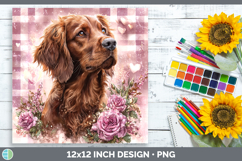 GorgeousDogs 03 Checker Valentine Paper Backgrounds design.