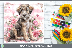 GorgeousDogs 03 Checker Valentine Paper Backgrounds design.