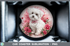GorgeousDogs 03 Checker Valentine Car Coaster design.