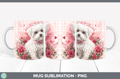 GorgeousDogs 03 Checker Valentine Mug Wrap design.