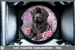 GorgeousDogs 03 Checker Valentine Car Coaster design.