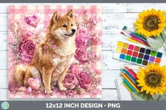 GorgeousDogs 03 Checker Valentine Paper Backgrounds design.