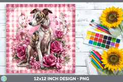 GorgeousDogs 03 Checker Valentine Paper Backgrounds design.