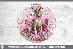 GorgeousDogs 03 Checker Valentine Wind Spinner design.