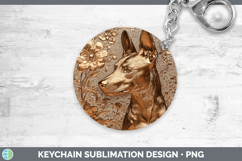 GorgeousDogs 03 Copper Relief Keychain design.