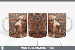 GorgeousDogs 03 Copper Relief Mug Wrap design.