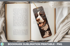 GorgeousDogs 03 Copper Relief Bookmark design.