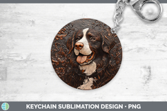 GorgeousDogs 03 Copper Relief Keychain design.