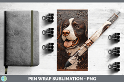GorgeousDogs 03 Copper Relief Pen Wrap design.