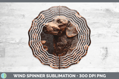 GorgeousDogs 03 Copper Relief Wind Spinner design.