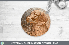 GorgeousDogs 03 Copper Relief Keychain design.