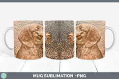 GorgeousDogs 03 Copper Relief Mug Wrap design.