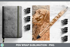 GorgeousDogs 03 Copper Relief Pen Wrap design.