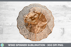 GorgeousDogs 03 Copper Relief Wind Spinner design.