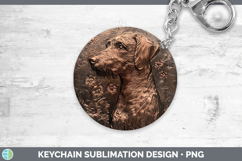 GorgeousDogs 03 Copper Relief Keychain design.