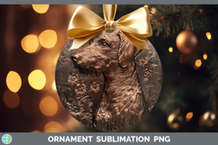 GorgeousDogs 03 Copper Relief Ornament design.