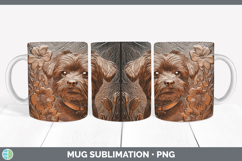 GorgeousDogs 03 Copper Relief Mug Wrap design.