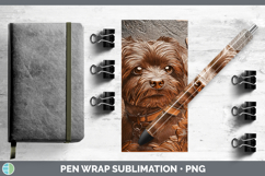GorgeousDogs 03 Copper Relief Pen Wrap design.