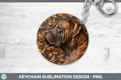 GorgeousDogs 03 Copper Relief Keychain design.