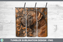 GorgeousDogs 03 Copper Relief Tumbler design.