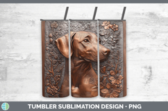 GorgeousDogs 03 Copper Relief Tumbler design.