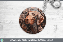 GorgeousDogs 03 Copper Relief Keychain design.