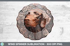 GorgeousDogs 03 Copper Relief Wind Spinner design.