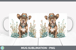 GorgeousDogs 03 Country Western Mug Wrap design.