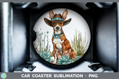 GorgeousDogs 03 Country Western Car Coaster design.