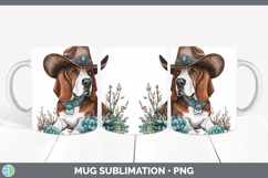 GorgeousDogs 03 Country Western Mug Wrap design.