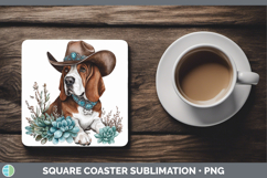 GorgeousDogs 03 Country Western Square Coaster design.