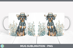 GorgeousDogs 03 Country Western Mug Wrap design.